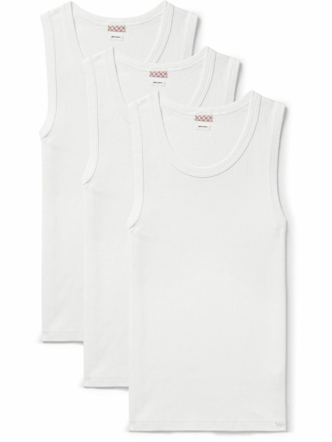 Visvim - Sublig Three-Pack Cotton-Blend Jersey Tank Tops - White