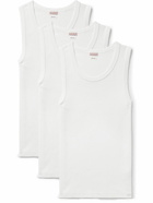 Visvim - Sublig Three-Pack Cotton-Blend Jersey Tank Tops - White