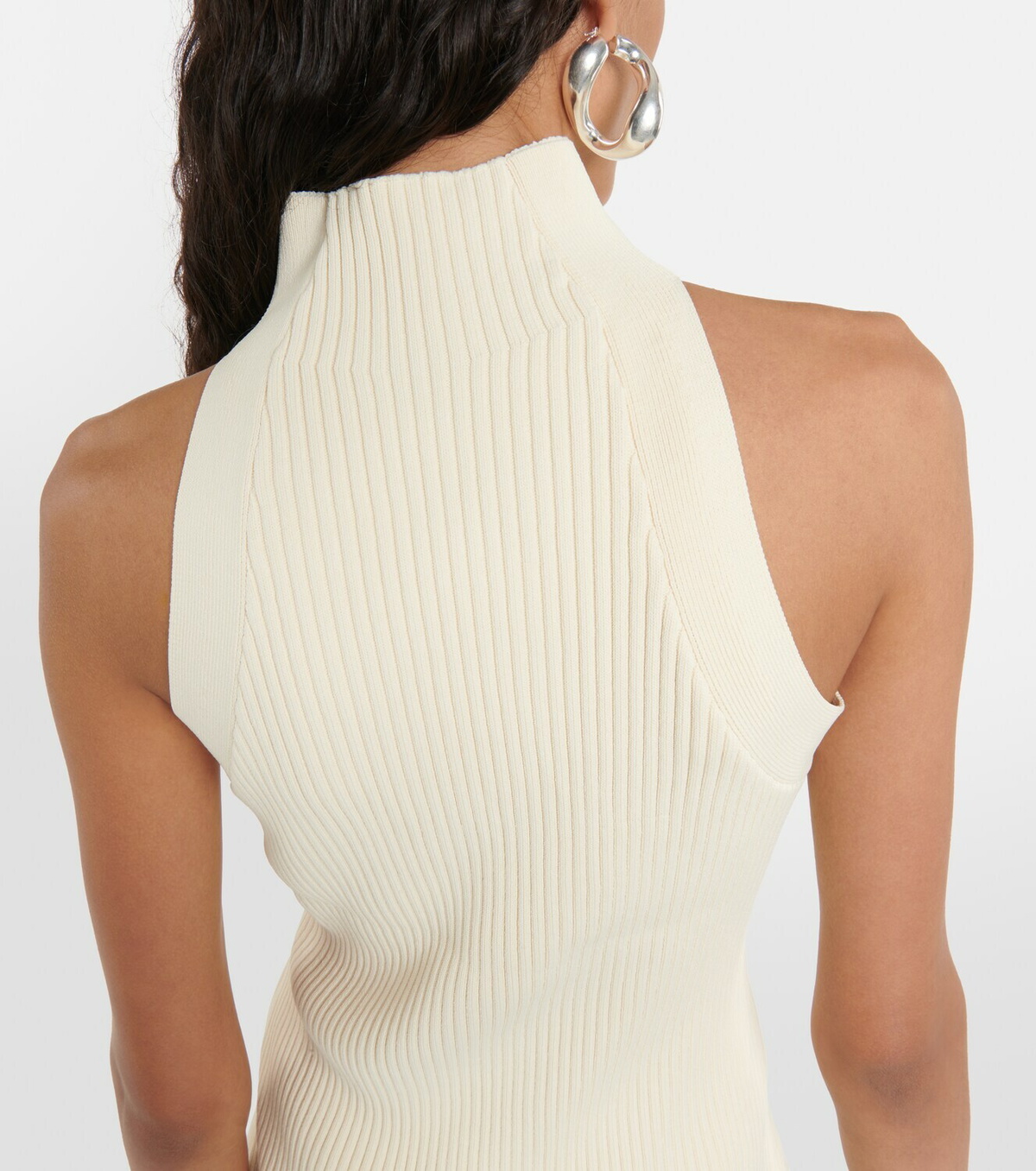 Dion Lee Ribbed-knit cutout top
