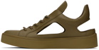 At.Kollektive Khaki Kostas Murkudis Edition Cutout Sneakers