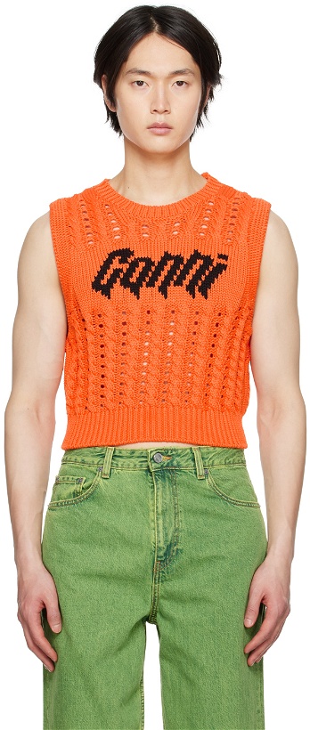 Photo: GANNI Orange Rope Vest