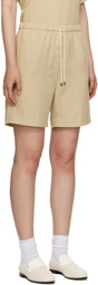 TOTEME Beige Drawstring Shorts