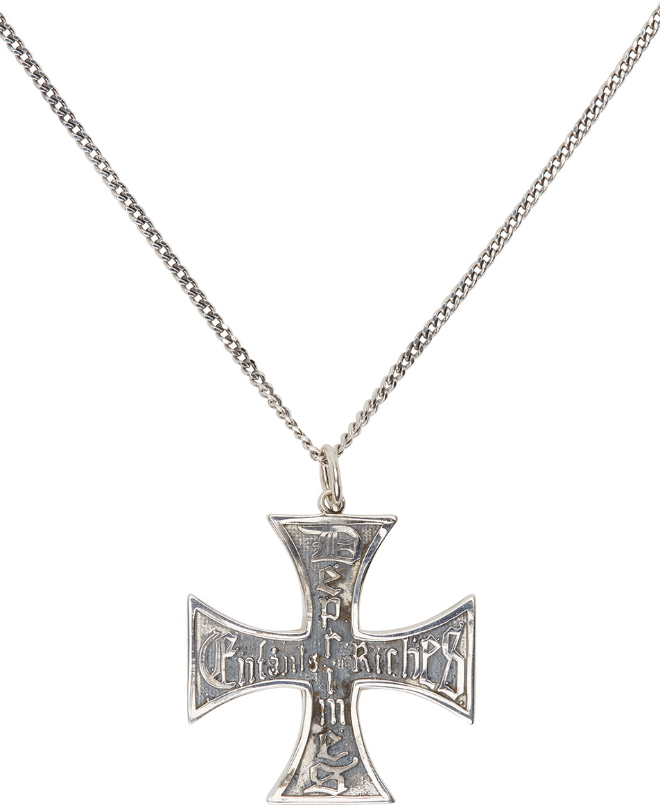 Enfants Riches Déprimés Silver Cross Necklace Enfants Riches Deprimes