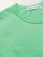 Comme des Garçons SHIRT - Logo-Print Mélange Cotton-Jersey T-Shirt - Green - S