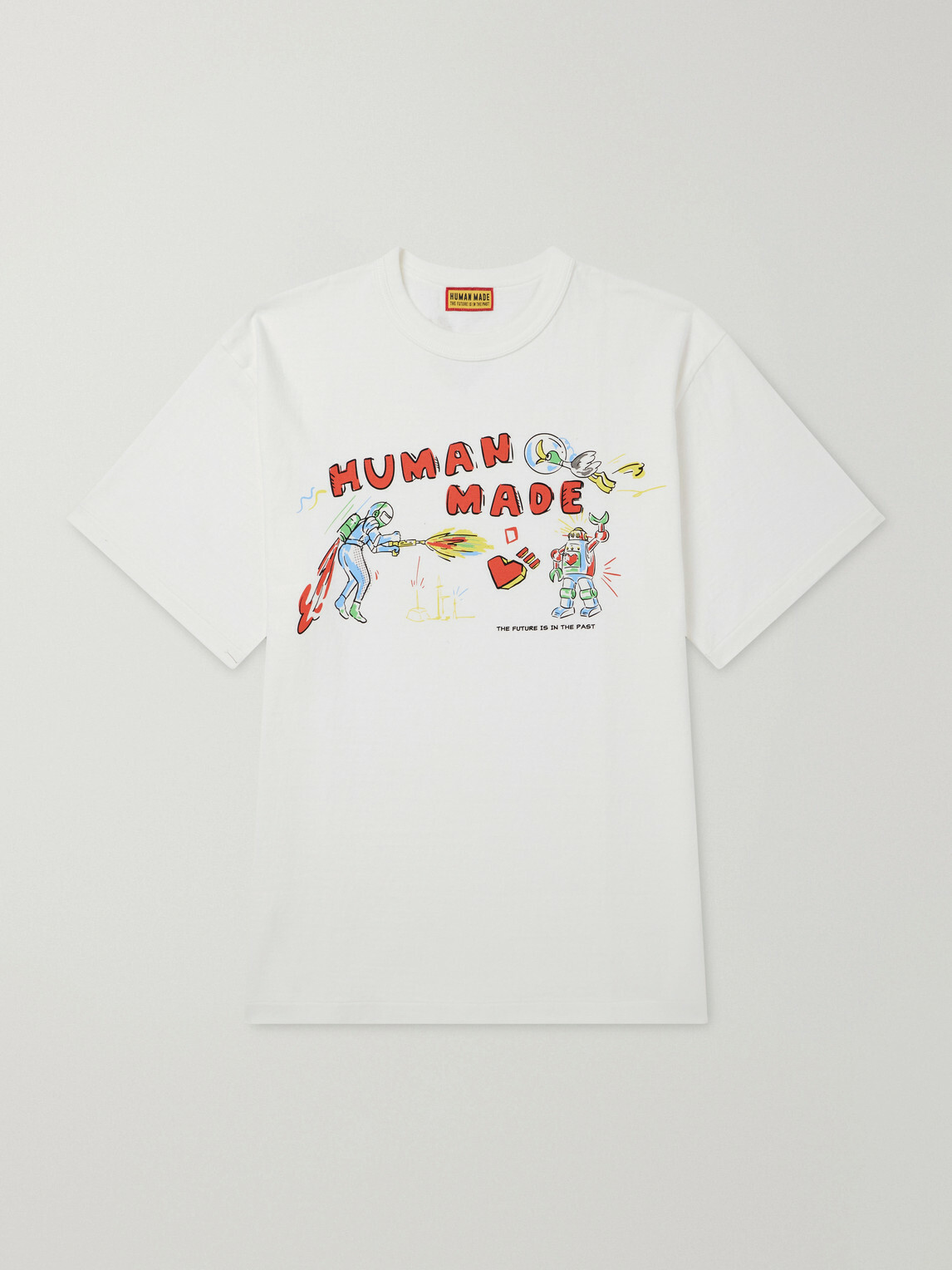 Human Made - Printed Cotton-Jersey T-Shirt - White