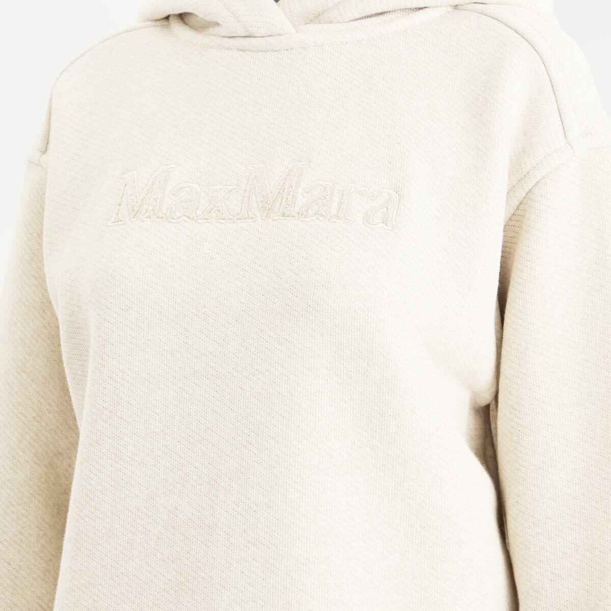 Max Mara Women's Gary Logo Hoodie in Albino