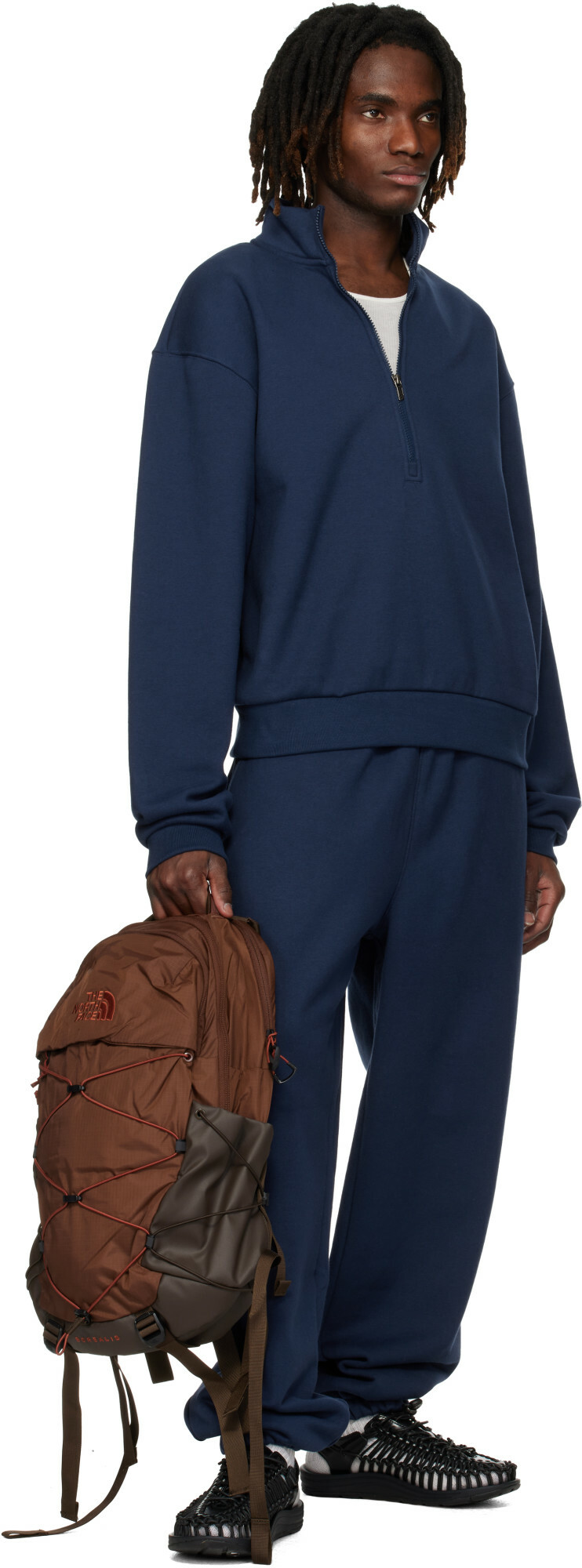 The North Face Navy TNF Red Box Sweatpants