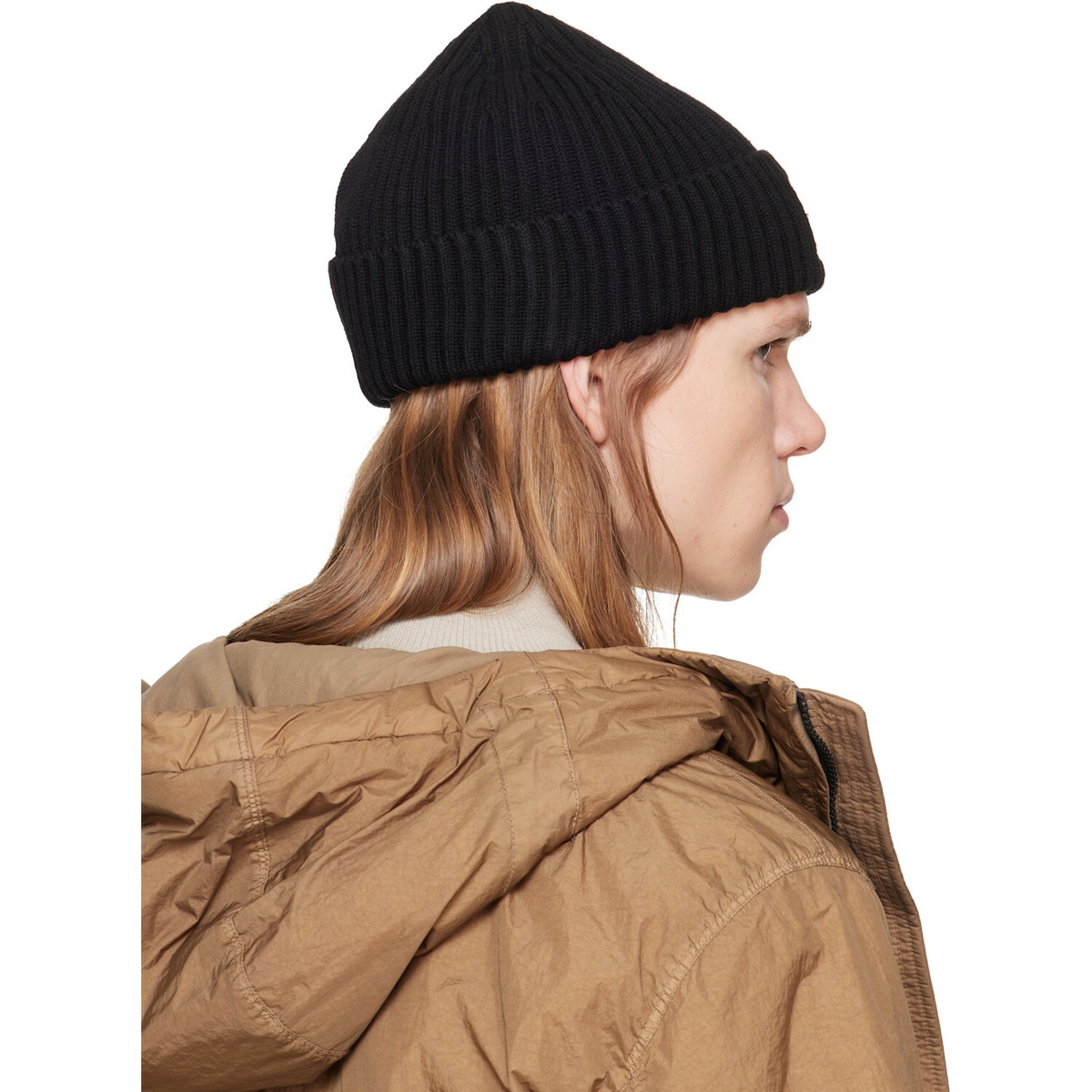 Stone Island Navy N100002 Rib Wool Beanie