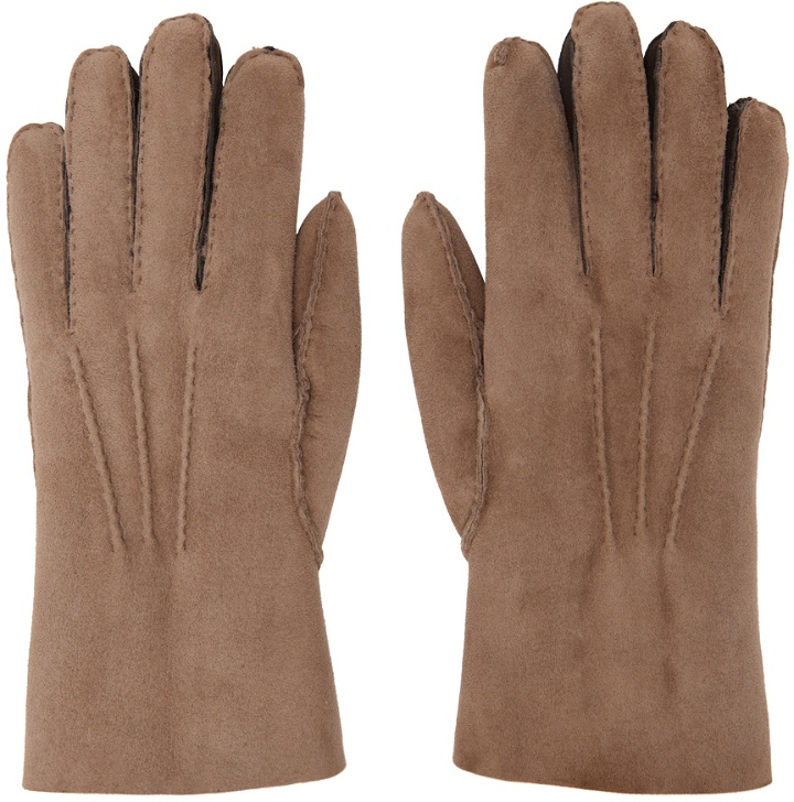 Photo: Paul Smith Brown Shearling Gloves