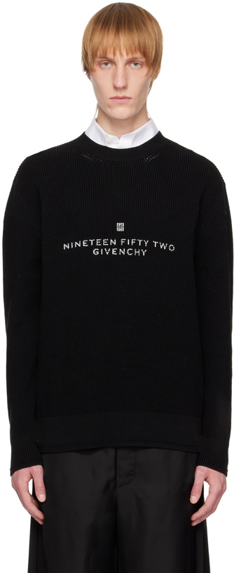 Photo: Givenchy Black Printed Sweater