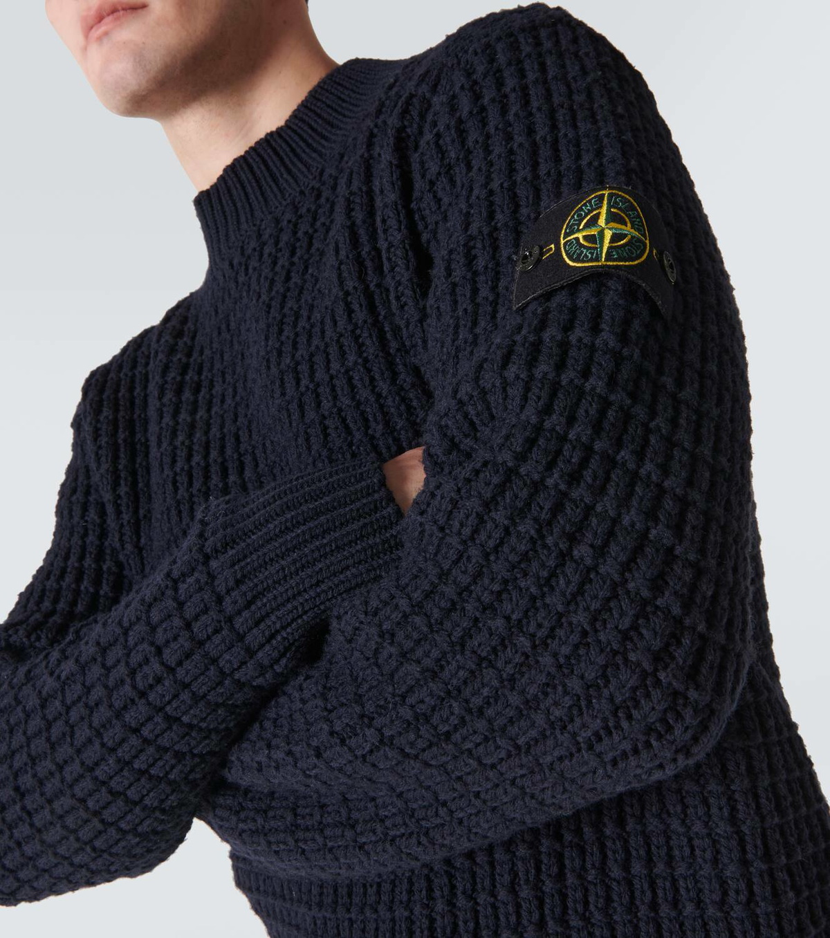 Stone Island Compass virgin wool sweater