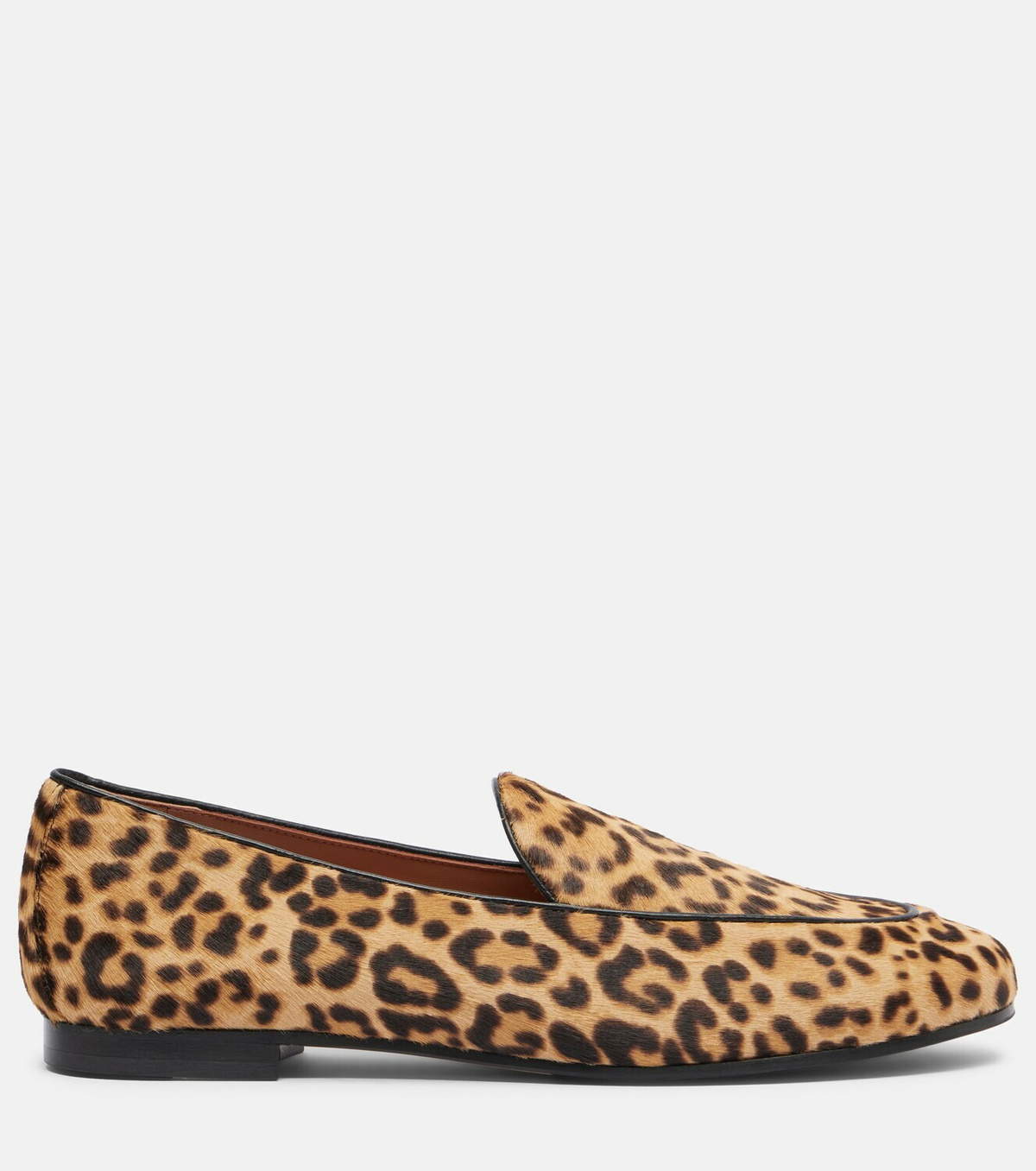 Aquazzura Guanto leopard-print calf hair loafers