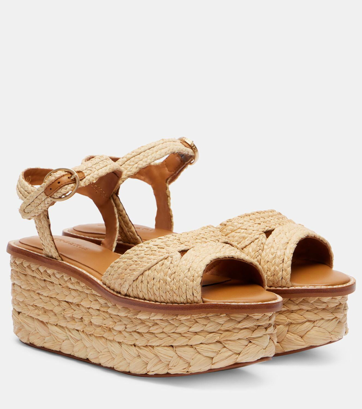 Clergerie Arty raffia platform sandals