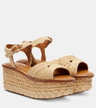 Clergerie Arty raffia platform sandals
