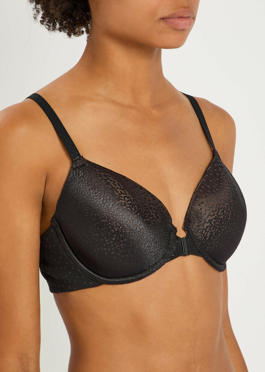 Wacoal Back Appeal Embroidered Underwired bra Black