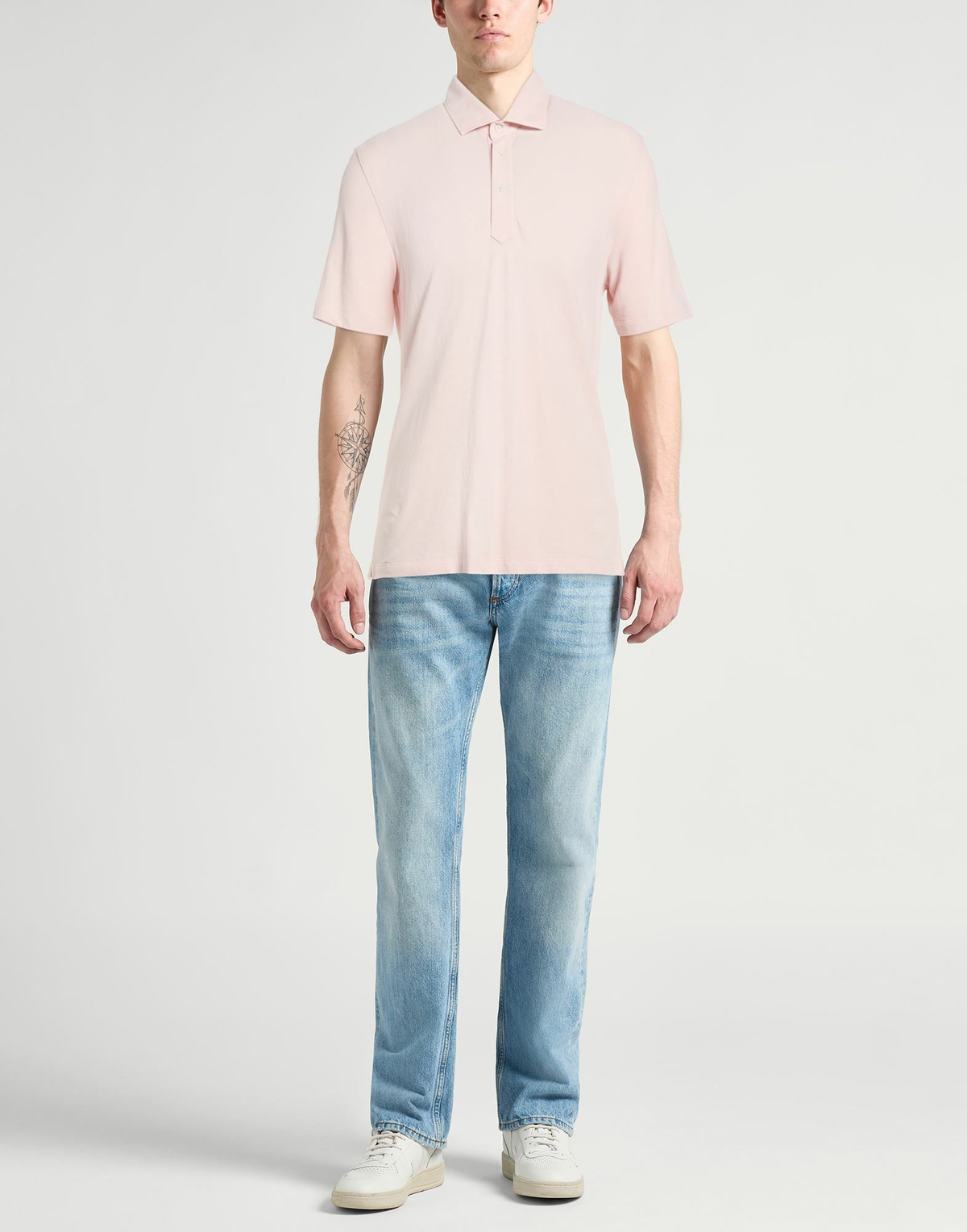 Brunello Cucinelli Mens Polo shirt Blush