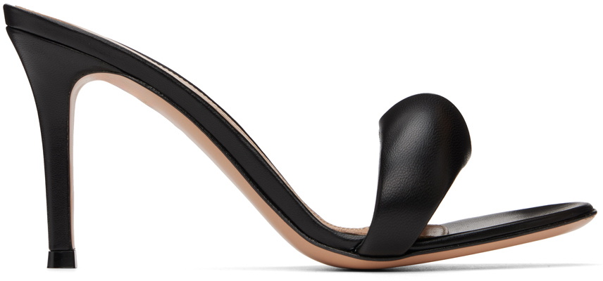 ベストセラー★GIANVITO ROSSI Black Bijoux 黒 ミュール Gianvito Rossi Black Bijoux 85 Mules Gianvito Rossi