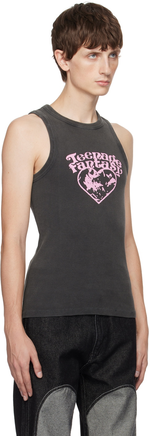 Carne Bollente Gray 'Teenage Fantasy' Tank Top