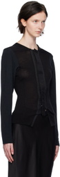 HODAKOVA Black Vented Cardigan