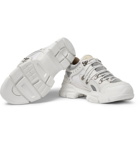 Gucci - Flashtrek Rubber, Leather, Mesh and Suede Sneakers - Men - White