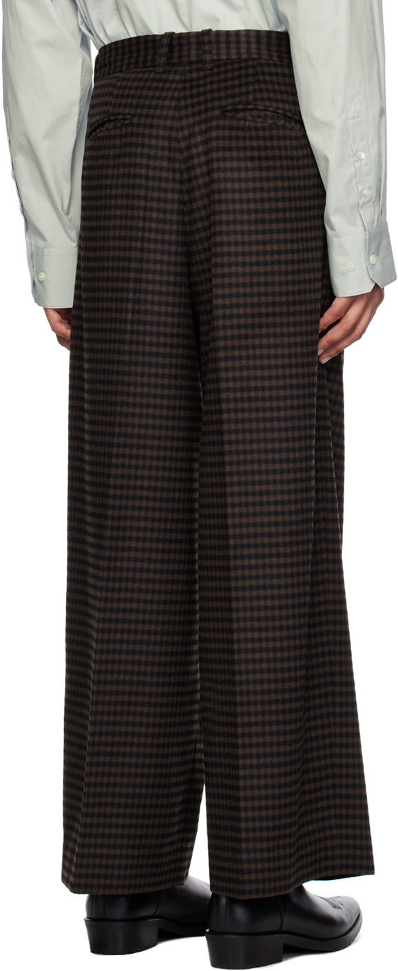 stein Brown & Black Check Trousers