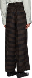 stein Brown & Black Check Trousers