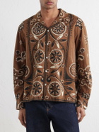 BODE - Bandana Printed Cotton Shirt - Brown