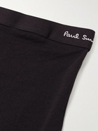 Paul Smith - Three-Pack Stretch-Cotton Boxer Briefs - Black