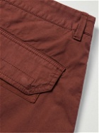 Stone Island - Straight-Leg Logo-Appliquéd Cotton-Blend Cargo Trousers - Brown