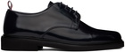Thom Browne Black Calf Leather Uniform Derbys