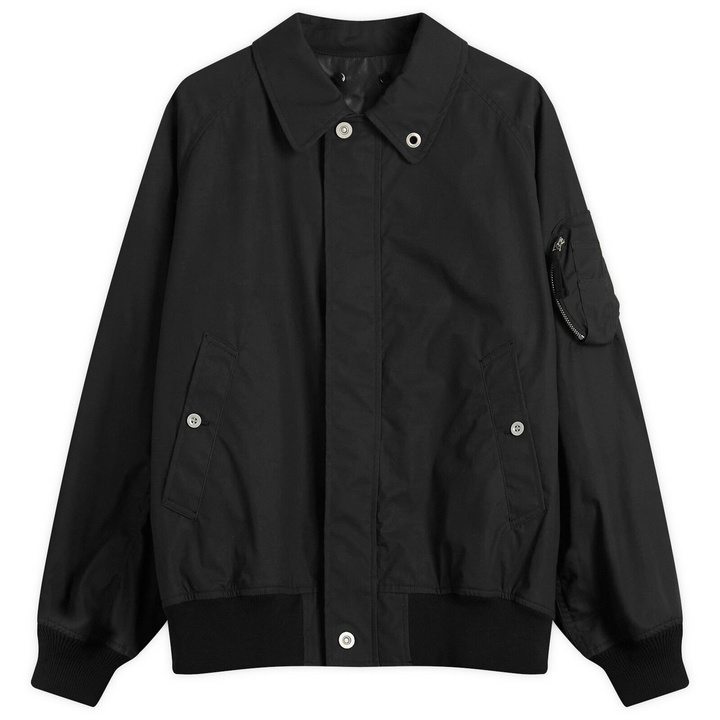 Photo: Comme des Garçons Homme Men's Dry Cotton Bomber Jacket in Black