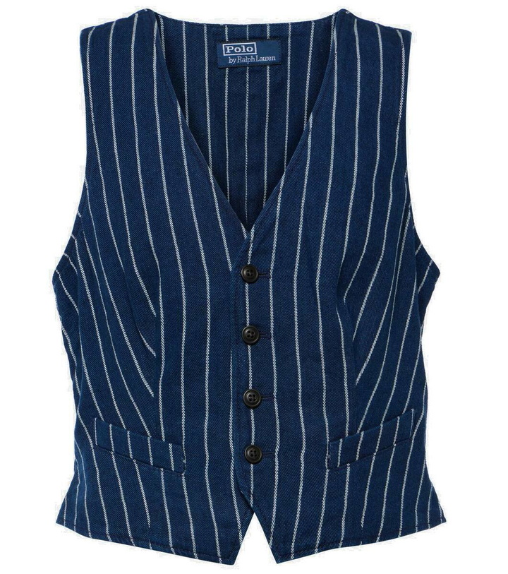 Photo: Polo Ralph Lauren Pinstriped linen and cotton vest