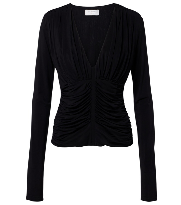 Photo: Sportmax Ruched crêpe top