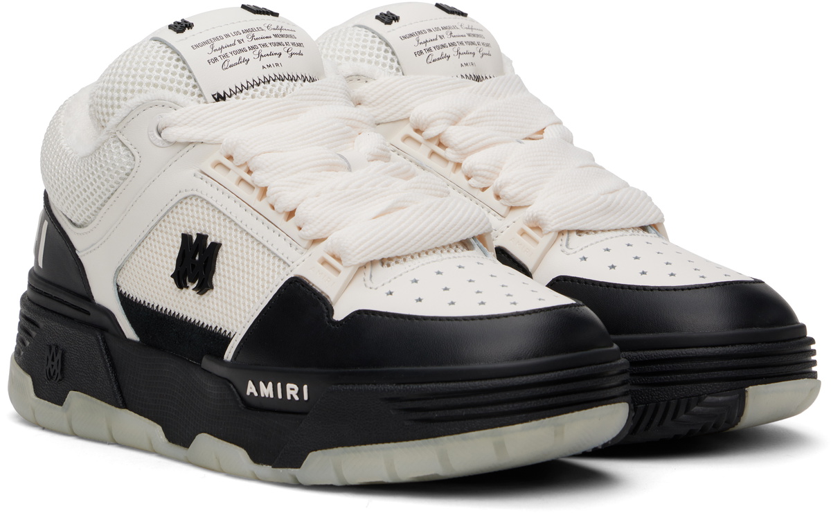 新作 AMIRI スニーカー MA-1 黒 白 モノグラム ロゴ メンズ AMIRI MA-1 スニーカー | ブラック | FARFETCH JP