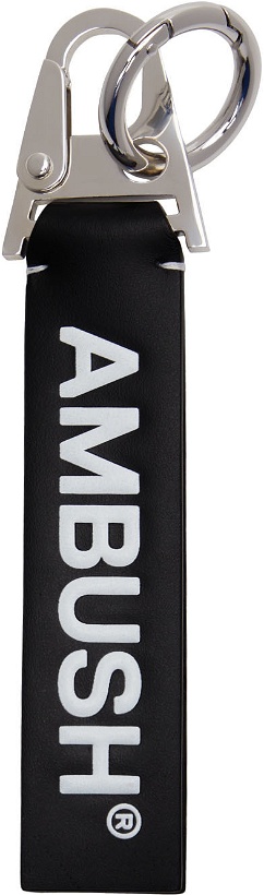 Photo: AMBUSH Black Leather Keychain