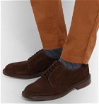 Tricker's - Robert Suede Derby Shoes - Men - Dark brown
