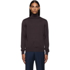 Ermenegildo Zegna Purple Cashmere Turtleneck