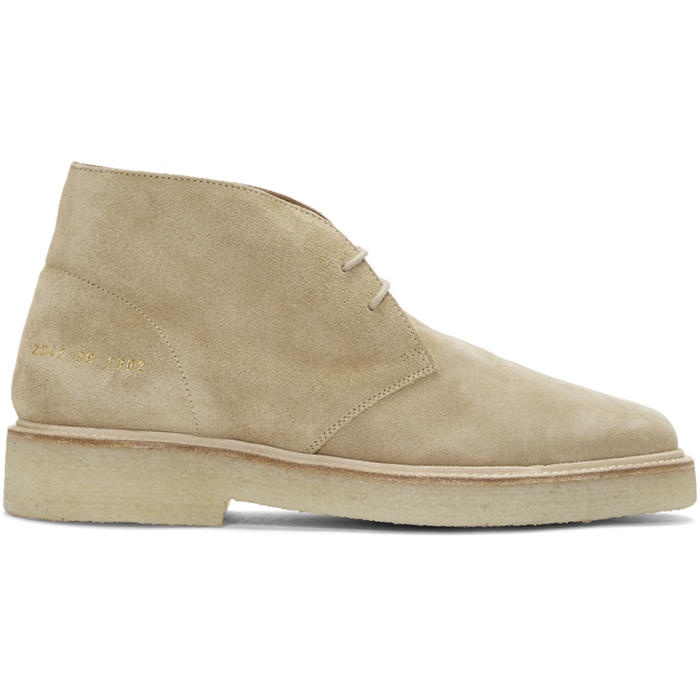 Photo: Common Projects Tan Suede Chukka Boots
