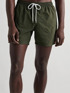 Kingsman - Drake's Slim-Fit Mid-Length Swim Shorts - Green