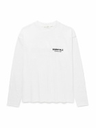 FEAR OF GOD ESSENTIALS - Logo-Appliquéd Cotton-Jersey T-Shirt - White