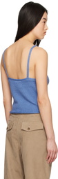 The Elder Statesman Blue Nora Lite Camisole