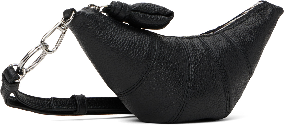 LEMAIRE Black Cross-Body Croissant Coin Pouch