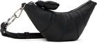 LEMAIRE Black Cross-Body Croissant Coin Pouch