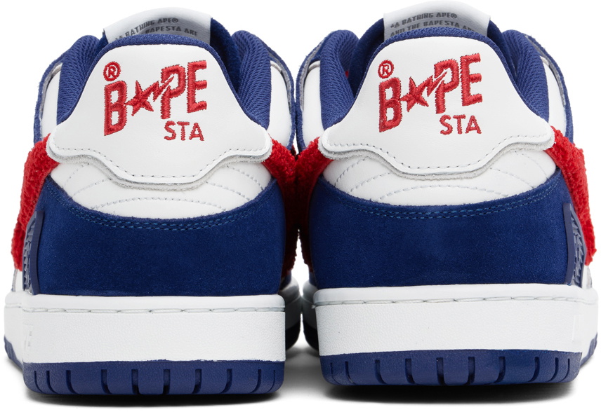 BAPE White & Blue Sk8 Sta #2 Sneakers A Bathing Ape
