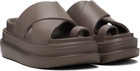 sacai Brown Foam Multiple Sole Sandals