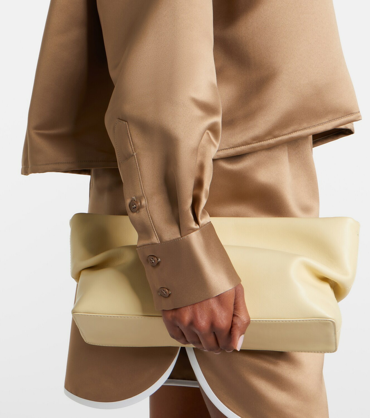 The Frankie Shop Arlen satin shirt