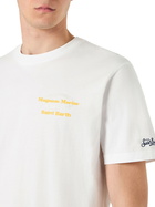 MC2 Saint Barth Man Cotton T-shirt With Magnum Marine Saint Barth Print