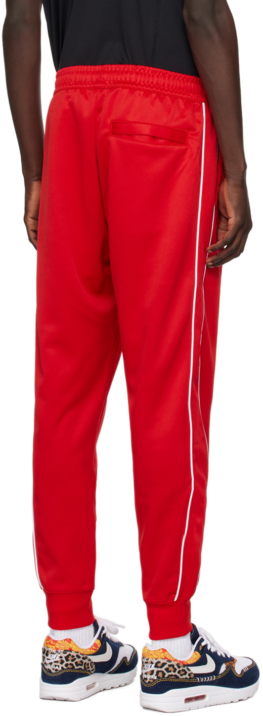 Red Embroidered Sweatpants