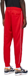 Nike Red Embroidered Sweatpants