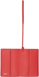 Ferragamo Red Strap Passport Holder